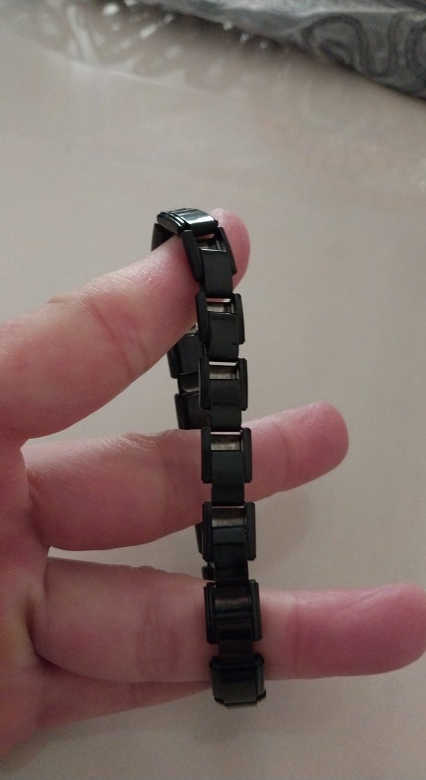 Siyah Elastik Gotik Kadın Bileklik - Görsel 3