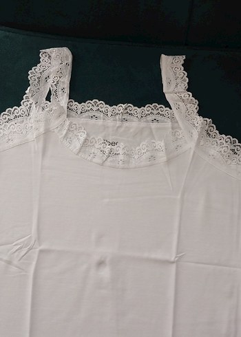 Beyaz Daria  Kadın Atlet 5 adet - Görsel 7