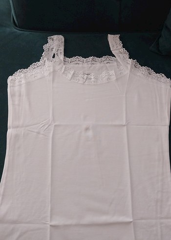 Beyaz Daria  Kadın Atlet 5 adet - Görsel 6