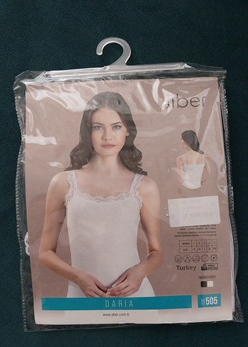 Beyaz Daria  Kadın Atlet 5 adet - Görsel 2