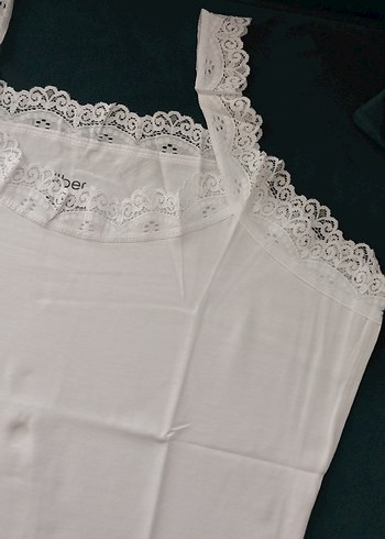 Beyaz Daria  Kadın Atlet 5 adet - Görsel 5