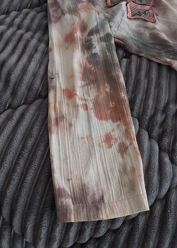 Uzun Kollu Batik Desenli Bohem Gömlek - Görsel 6