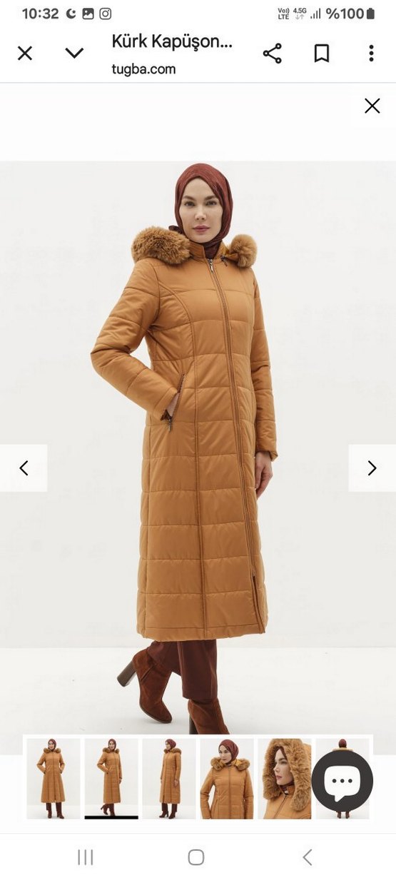 Kürklü  Kadın Uzun Kışlık Mont yeni 2 ve 3 kere giyildi - Görsel 2