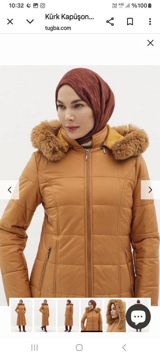 Kürklü  Kadın Uzun Kışlık Mont yeni 2 ve 3 kere giyildi - Görsel 4