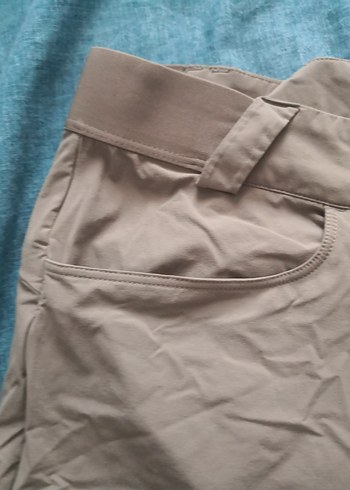 Bej  erkek Kemerli Kumaş Pantolon - Görsel 2