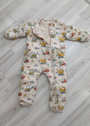 4 Yaş Beden Renkli Baskılı Fermuarlı Erkek Çocuk Uyku Tulumu 4 5 yaş