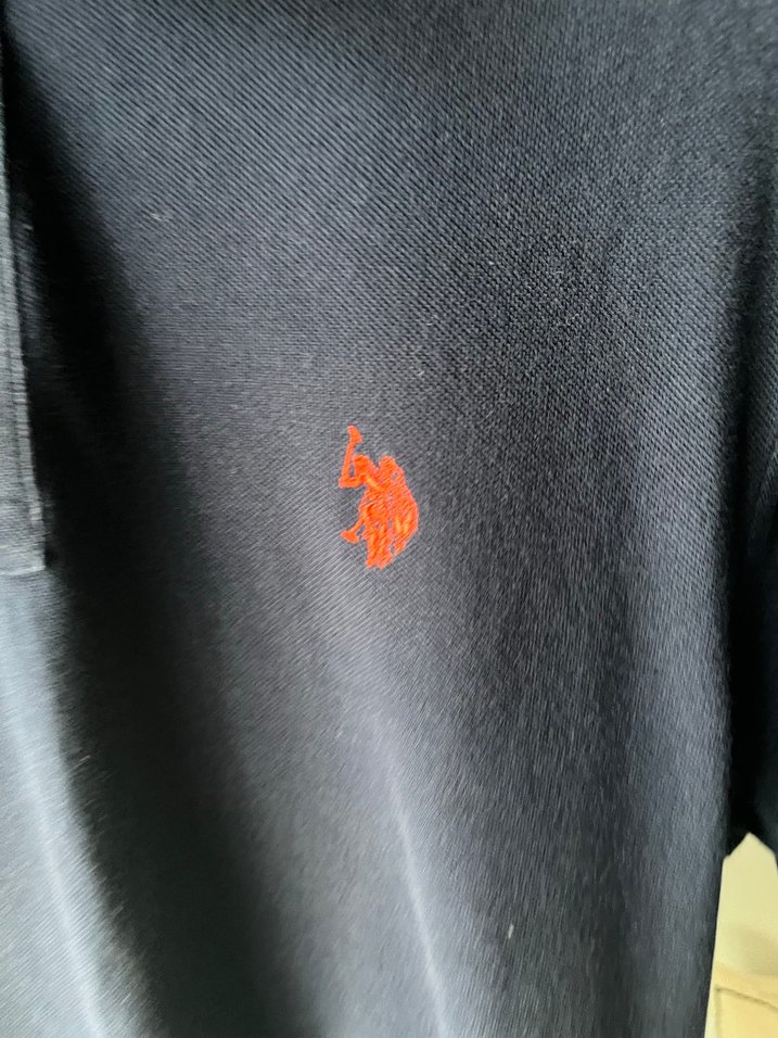 U.S. Polo Assn. Siyah Erkek Polo Tişört - Görsel 3