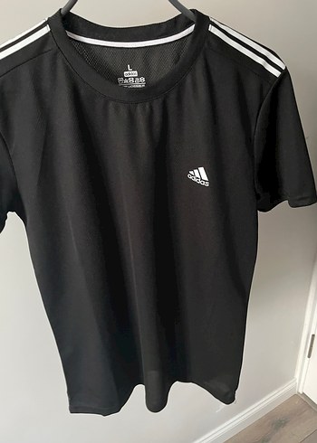 Adidas Siyah Kısa Kollu Erkek Spor Tişörtü - Görsel 4