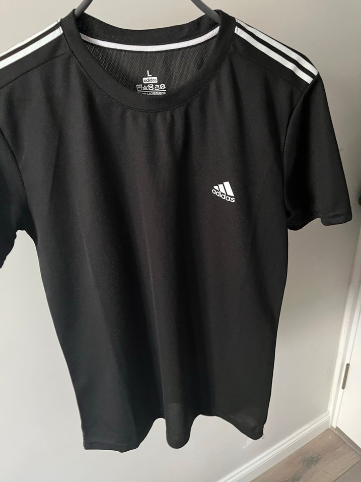 Adidas Siyah Kısa Kollu Erkek Spor Tişörtü - Görsel 4