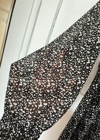 Fashion Angel Bohem Stil Siyah Yılan Desenli Uzun Elbise