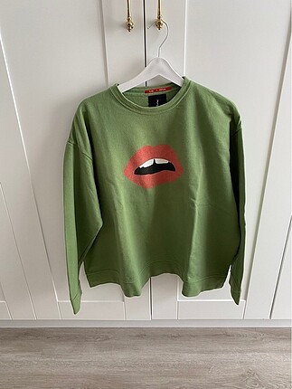 universal Beden yeşil Renk Yeşil oversize sweat