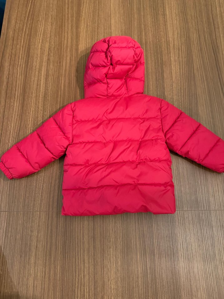 Kırmızı, Kapüşonlu Kız-Erkek Unisex Çocuk Mont - Görsel 2