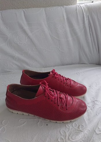 BETA Deri Kırmızı Kadın Ayakkabı - Görsel 4