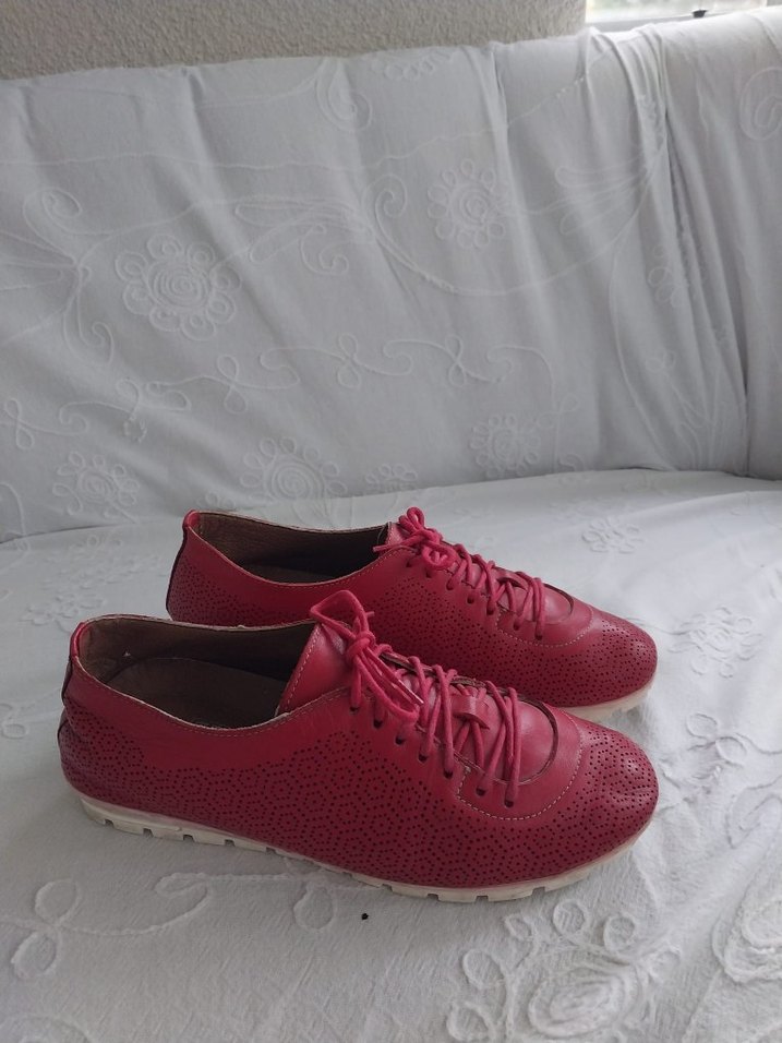 BETA Deri Kırmızı Kadın Ayakkabı - Görsel 4