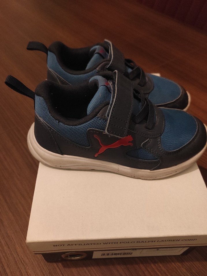 Puma Lacivert-Mavi Erkek Çocuk Spor Ayakkabı - Görsel 4