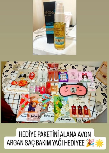 Avon Argan Saç Bakım Yağlı Hediye Paketi