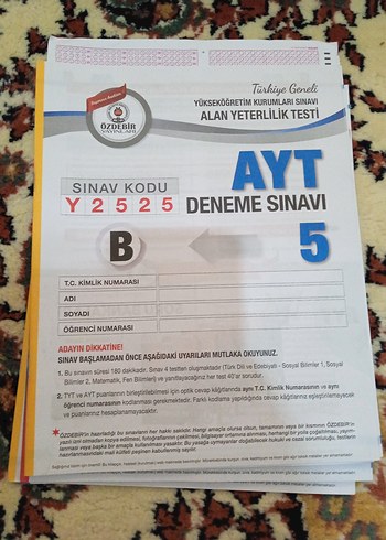 Beden Renk TYT 4 Deneme Sınavı Temel Yeterlilik Testi