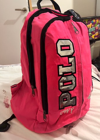 Diğer Fermuarlı Pembe Street Wear Sırt çantası