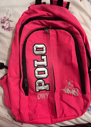 Fermuarlı Pembe Street Wear Sırt çantası