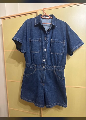 Zara Denim Tulum - Görsel 3