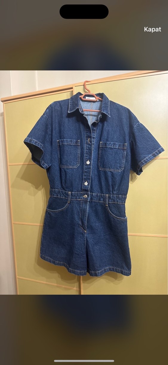 Zara Denim Tulum - Görsel 3