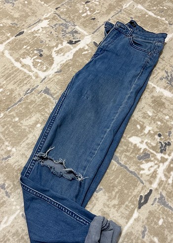 Kadın Lacivert bershka Kot Pantolon