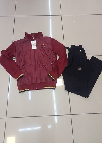 Bordo Fermuarlı unisex Eşofman Takımı