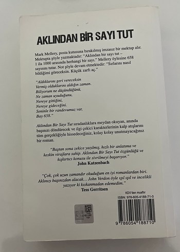 Aklından Bir Sayı Tut - John Verdon