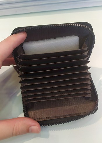 Siyah erkek cüzdanı / kartlığı. - Görsel 4