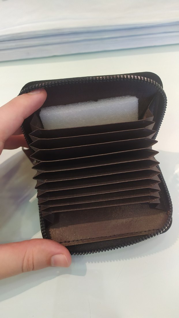 Siyah erkek cüzdanı / kartlığı. - Görsel 4