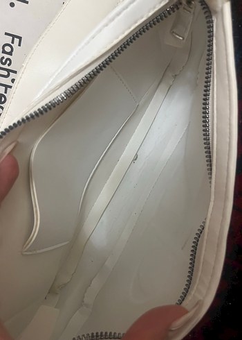Calvin Klein Beyaz Buckled Calvin Klein Jeans Omuz Çantası
