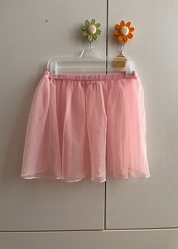 Pembe Fırfırlı Kız Çocuk Etek