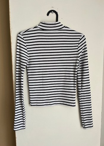 Çizgili Crop Top - Görsel 4