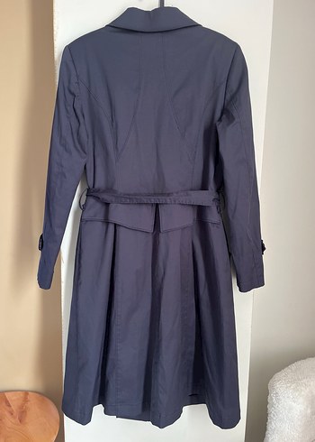 Alvina Lacivert Trençkot - Görsel 7