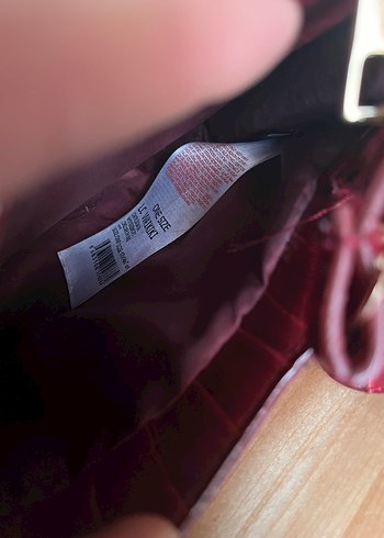 Bordo Yılan Derisi Desenli Kadın Çantası - Görsel 6