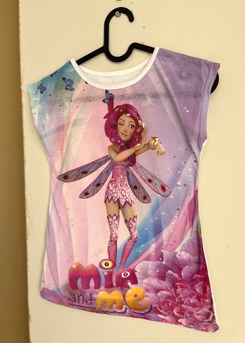 Kız Çocuk Desenli Tişört - Görsel 3