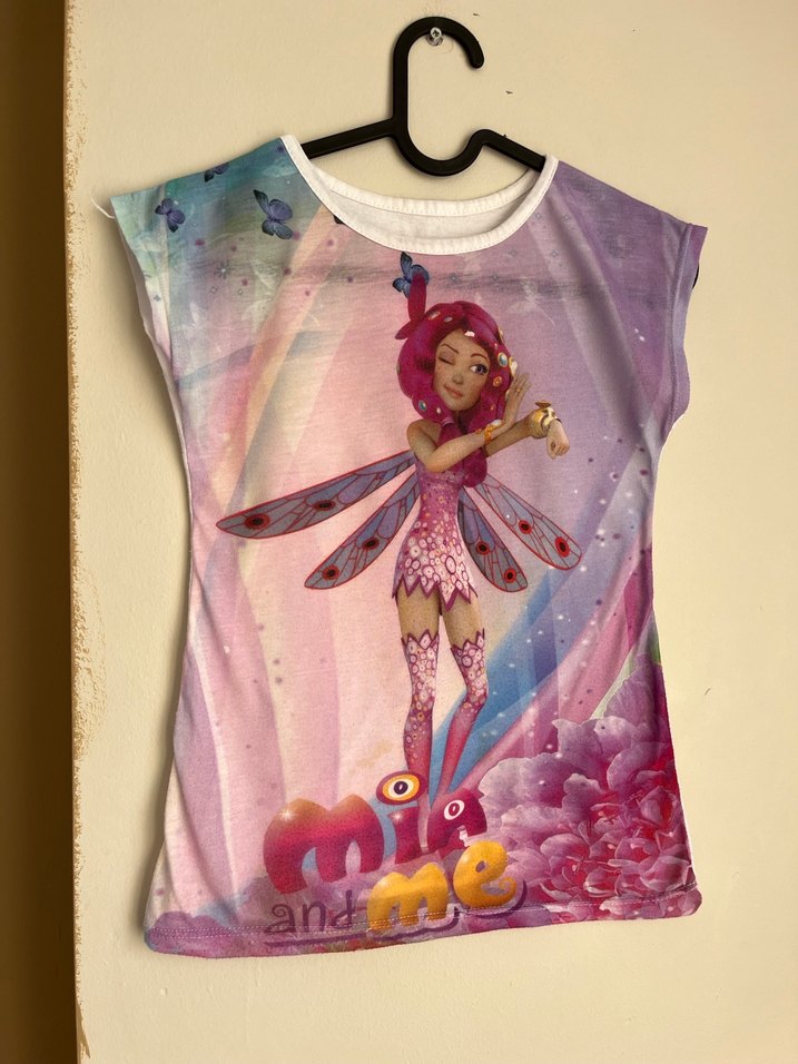 Kız Çocuk Desenli Tişört - Görsel 2