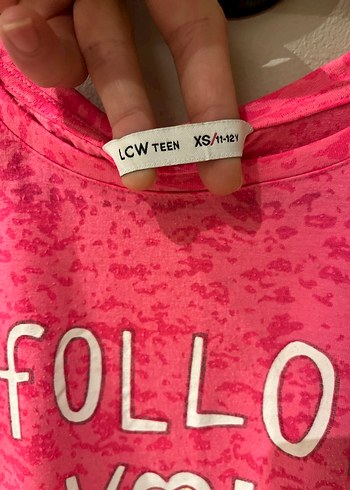 Kız Çocuk Pembe Baskılı Tişört - Görsel 5