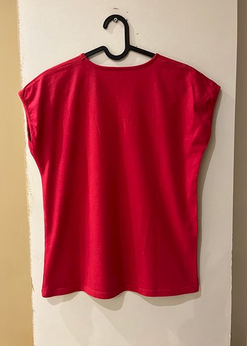 Kız Çocuk Kırmızı Fırfırlı Tişört - Görsel 6