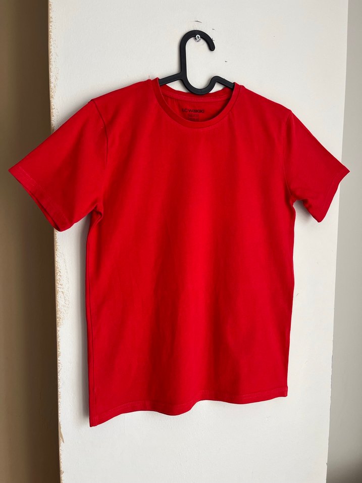 Kırmızı Çocuk Kısa Kollu Tişört - Görsel 2