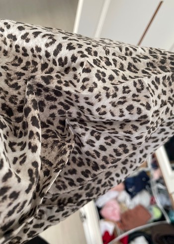 s Beden çeşitli Renk Mango leopar desen gömlek bluz