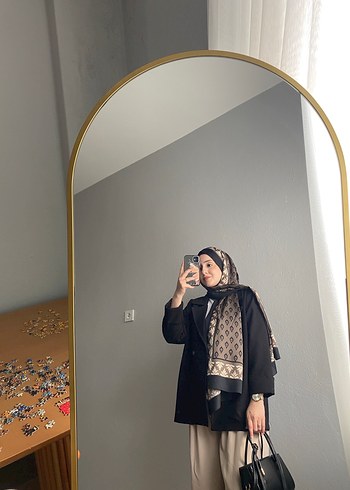 Bohem Tarzı Kahverengi Kadın şal - Görsel 4