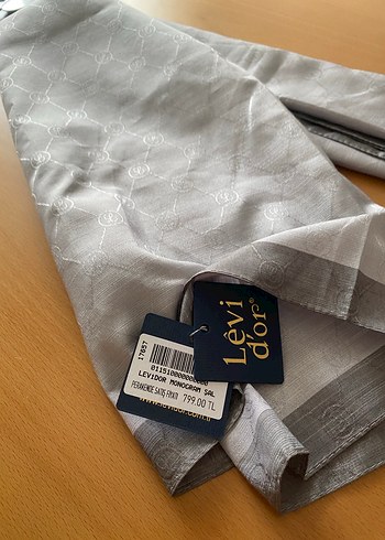 Gri levidor şal - Görsel 2