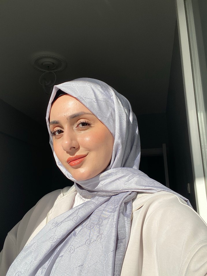 Gri levidor şal - Görsel 3