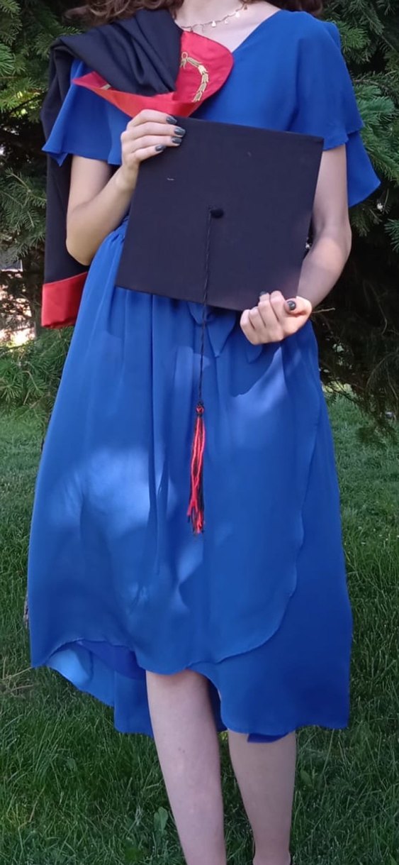 Mavi Bohem Midi Mezuniyet Elbisesi Püsküllü - Görsel 2