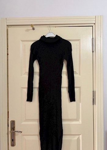 Siyah Uzun Kalem Elbise - Görsel 2