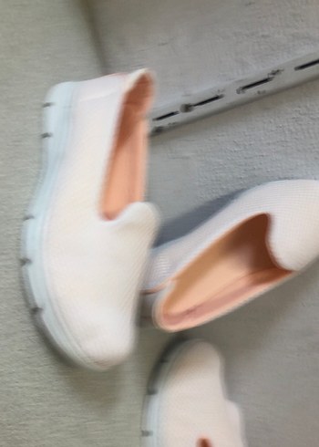 Kadın Beyaz Pastel Spor Ayakkabı - Görsel 2