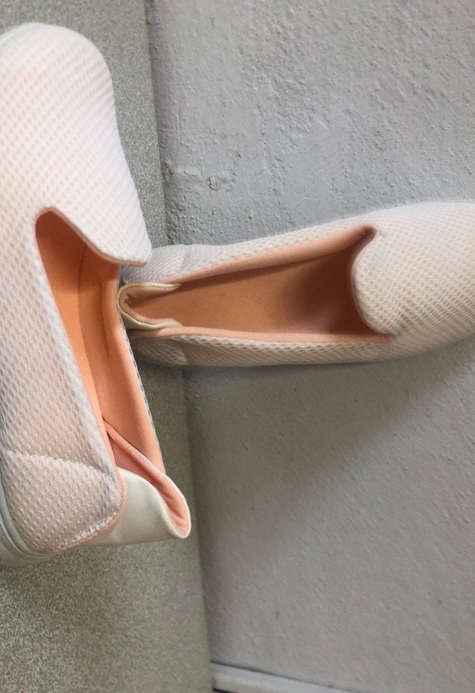 Beyaz Kadın Elastik Spor Dolgu Topuklu Ayakkabı - Görsel 2