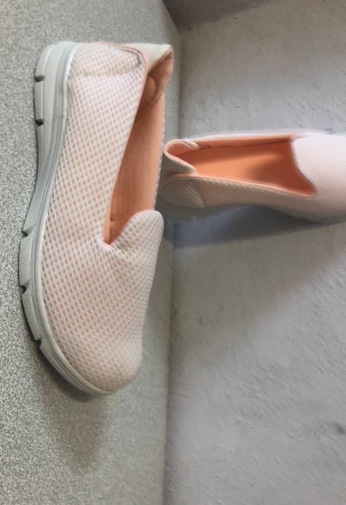 Beyaz Kadın Elastik Spor Dolgu Topuklu Ayakkabı - Görsel 3