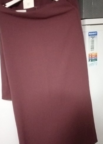 Bordo Uzun Kollu Pliseli Ofis Elbisesi - Görsel 6